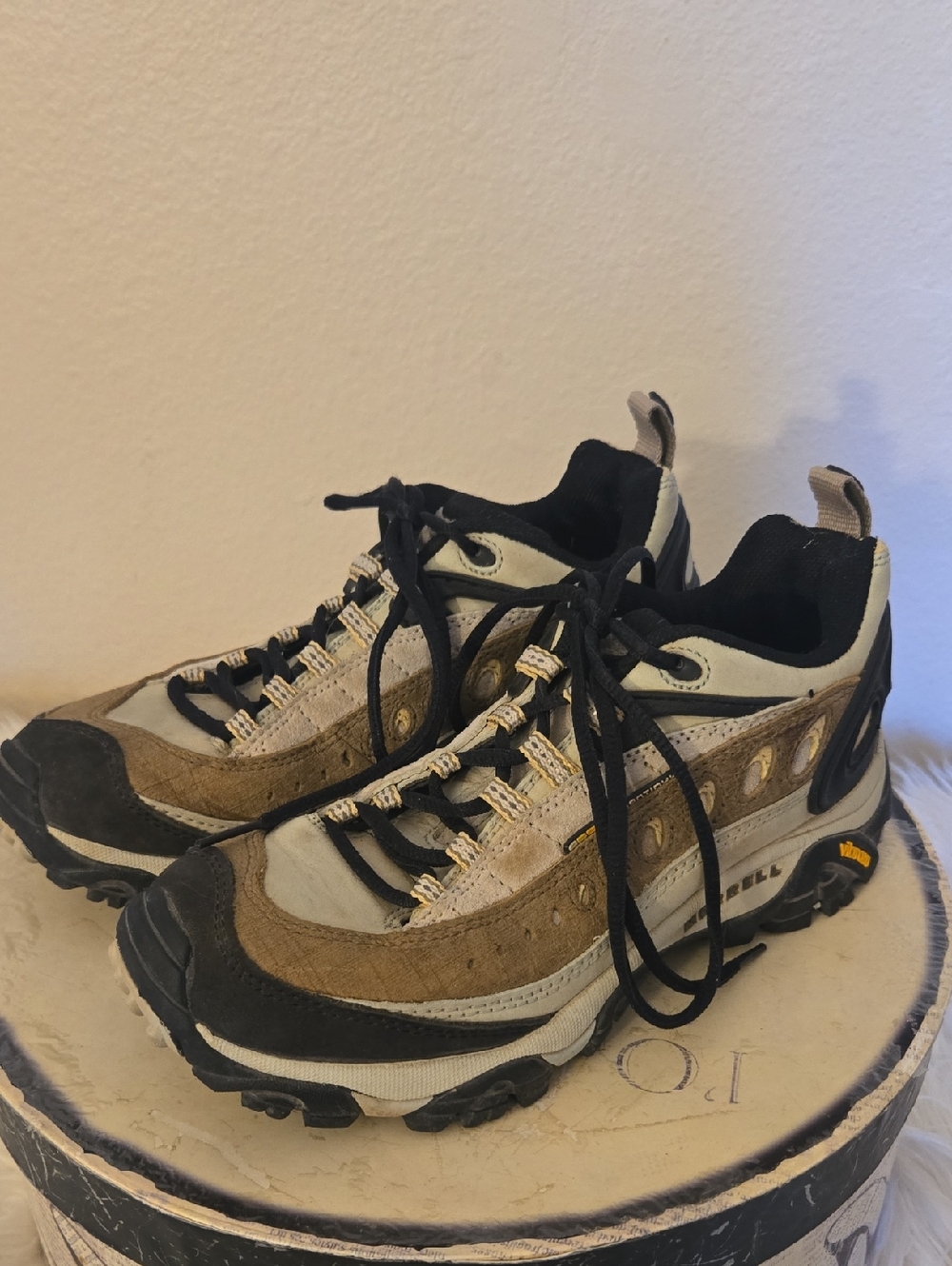 Merrell Womens Brown and Tan Trail Sneakers